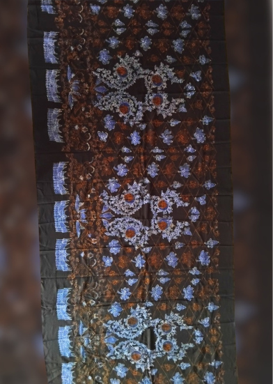 043 BATIK MINANGKABAU Motif: rumah gadang kontemporer