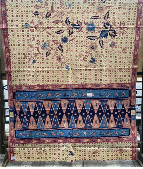 006 BATIK CIREBON Motif: buketan Itr kawung bangbiru