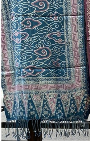 091 BATIK CIREBON Motif : megamendung