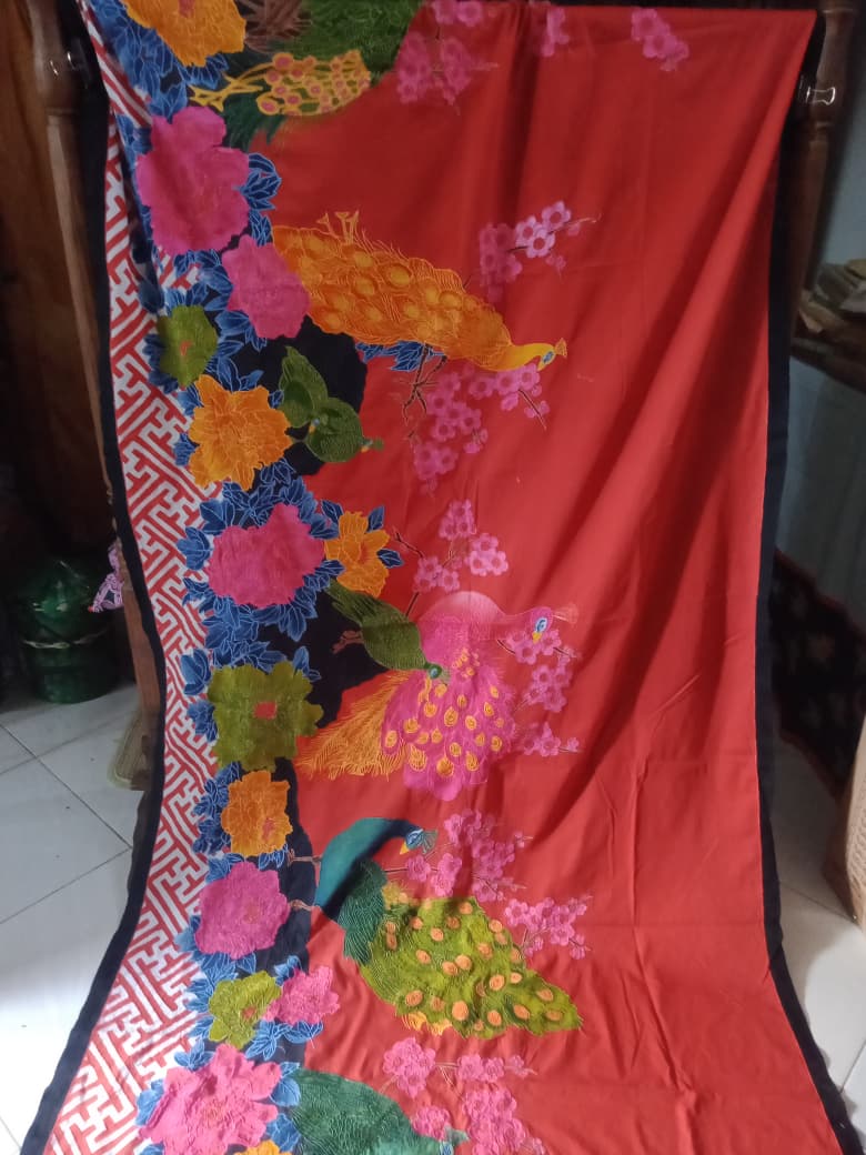 099 Batik Probolinggo burung merak